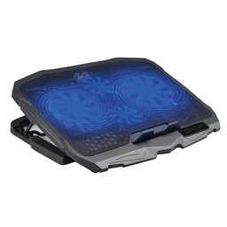 Suport de racire laptop Platinet cu 4 ventilatoare, 2x USB si LED, 10–15,6