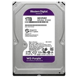 HDD Western Digital Purple 1TB SATA III 64MB, 3.5" pentru supraveghere 24/7