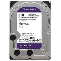 Hard disk WD Purple 3TB SATA III 64MB pentru sisteme de supraveghere 24/7