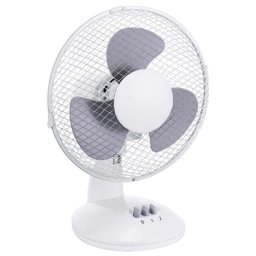 Ventilator de birou Platinet 25W, 23 cm, 2 viteze, gri