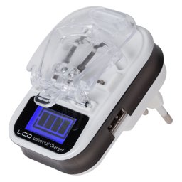 Incarcator universal Rebel cu procesor pentru acumulatori Li-Ion/Li-Poly, LCD