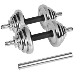 Set gantere reglabile 20 kg cu valiza pentru antrenament acasa, Rebel Active