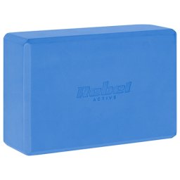 Cub yoga din spuma EVA, 120 g, albastru Rebel Active pentru sprijin în posturi