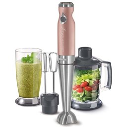 Mixer de mana Sencor 4 în 1, 1200 W, 20 viteze, cu tocator si pahar 800 ml