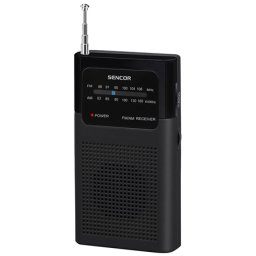 Mini radio portabil Sencor SRD 1100B, FM/AM, negru, antena telescopica
