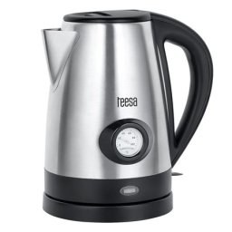 Fierbator electric cordless Teesa 1,7L, inox, cu indicator temperatura