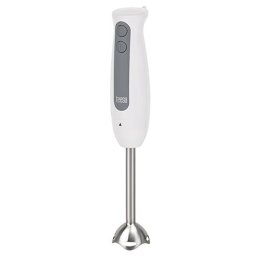 Blender de mana Teesa 400W, alb, 2 trepte de viteza, lame din inox