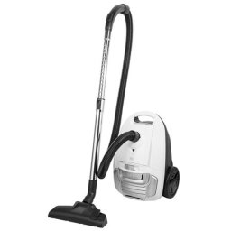 Aspirator cu sac Teesa Eco White 700W, filtru HEPA H12 si cablu 7 m