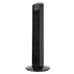 Ventilator turn Teesa 50W, negru, cu telecomanda, timer si oscilatie 90°