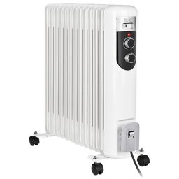 Radiator pe ulei Teesa 2500W cu 13 elementi, termostat reglabil si protectie
