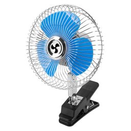 Ventilator auto 24V cu clema, oscilatie 90° si unghi reglabil, 15 cm