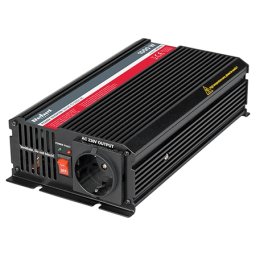 Invertor auto 12V la 230V, 1000W max, priza Schuko, Rebel
