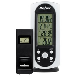 Statie meteo Rebel cu senzor exterior, ecran iluminat si alarma