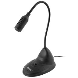 Microfon PC Yenkee cu condensator, gat flexibil si buton On/Off