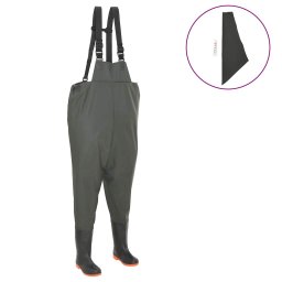 Pantaloni de vanatoare cu cizme, verde, marime 38 GartenMobel Dekor