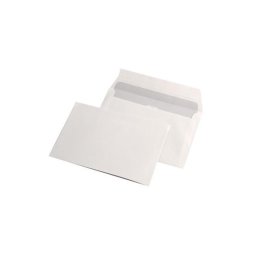 Pachet 100 plicuri albe C6 114x162 mm, lipire siliconica, 70 g/mp