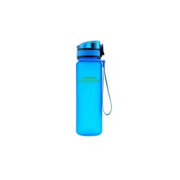 Sticla de apa UZSPACE Tritan 650 ml, fara BPA, cu capac si snur, albastra