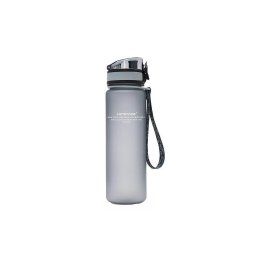 Sticla de apa UZSPACE Tritan 1L fara BPA, cu capac si snur, gri