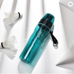Sticla de apa din Tritan fara BPA, cu capac si snur, 700 ml, verde – Diller