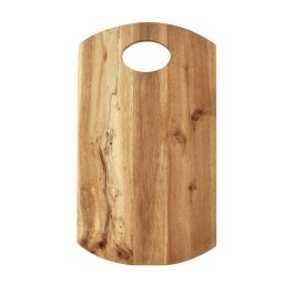 Tocator din lemn de acacia 35 cm cu maner, rezistent si elegant