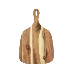 Tocator din lemn de acacia 31,5 cm cu maner, Perfect Home