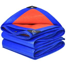 Prelata impermeabila de protectie 2x3 m, 160 g/mp, cu inele metalice