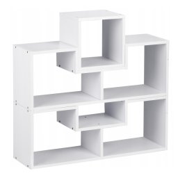 Raft modular alb Homelux, personalizabil, 3 piese, pentru living si birou