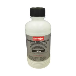 Cerneala refill universala neagra ActiveJet, 250 ml pentru reumplere cartuse