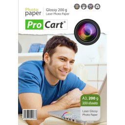 Hartie foto A3 pentru imprimanta laser, glossy 200g, 150 coli Procart