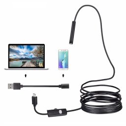 Camera endoscop USB 2 m IP67 pentru inspectii, 6 LED, 1280x720