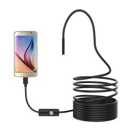 Camera endoscopica USB pentru inspectii, 5 m, 6 LED, IP67, 640x480