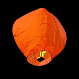 Lampion zburator clasic portocaliu 100 cm, pentru nunta si petreceri (1 buc)
