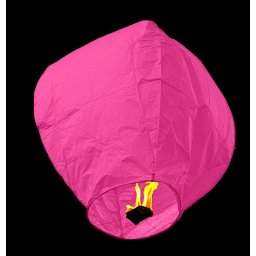 Lampion zburator clasic roz, 100 cm, pentru nunta, petreceri si aniversari