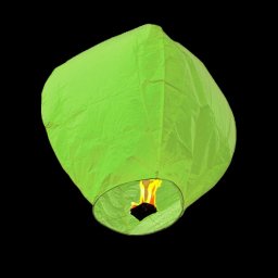 Lampion zburator clasic verde, 100 cm, 1 buc - pentru nunta si petreceri