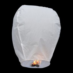 Lampion zburator alb, model clasic, 100 cm – decor pentru nunta si petreceri