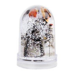 Rama foto tip glob cu efect fulgi de zapada, pentru 2 fotografii 5x9 cm