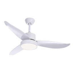 Ventilator de tavan cu lustra LED 18W, 3 palete, 1800 lm, telecomanda si timer