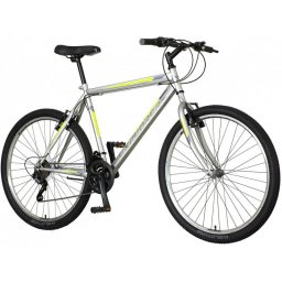 Bicicleta mountain bike Explorer Spark 26 inch, 18 viteze, cadru otel, V-brake, gri