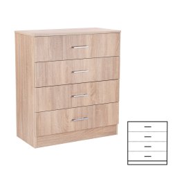 Comoda Leziter Miami cu 4 sertare, 80x92 cm, stejar sonoma