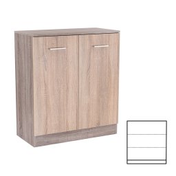 Comoda Leziter Miami cu 2 usi si 3 rafturi, 80x92 cm, stejar Sonoma/York