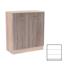 Comoda Leziter Miami cu 2 usi si 3 rafturi, 80x92 cm, stejar York/Sonoma