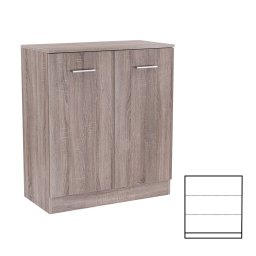 Comoda Leziter Miami cu 2 usi, 80x92 cm, stejar York – cu 3 rafturi