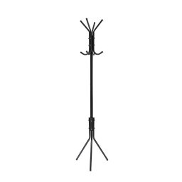 Cuier metalic tip trepied Leziter LRA-04 negru, 8 carlige, 170 cm