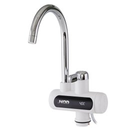 Robinet electric pentru apa calda instant JNOD, 3300W, 1–5 l/min, rotire 360°, display LED, IP25
