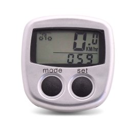 Kilometraj digital cu fir pentru bicicleta, 13 functii, LCD cu temperatura si ceas