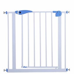 Poarta de siguranta pentru copii din metal, reglabila 75–85 cm, deschidere dubla