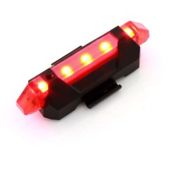 Stop spate pentru bicicleta cu 5 LED-uri, 4 moduri, încarcare USB si prindere cu inele