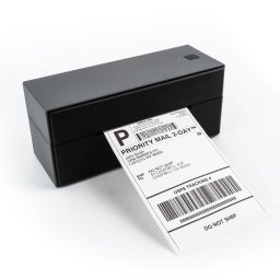 Imprimanta termica Bluetooth pentru etichete 108 mm, Android/iOS, USB, cu suport hartie