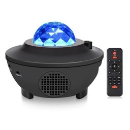 Proiector LED Galaxy Starry RGB cu Bluetooth, difuzor muzical, telecomanda si timer
