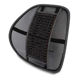 Suport lombar ergonomic pentru scaun de birou sau auto, plasa cu masaj, 39x41 cm